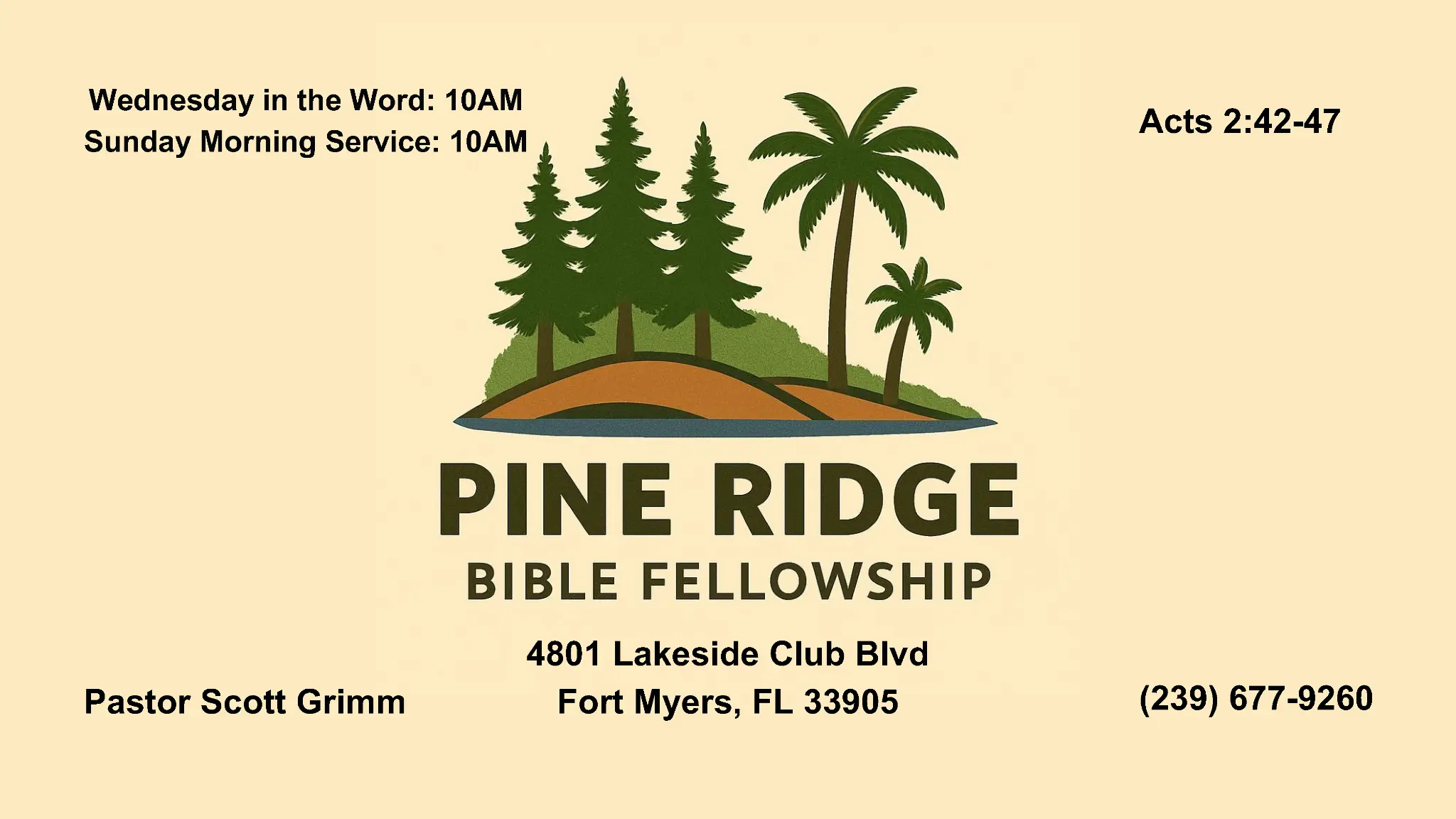 Pine Ridge Bible Fellowship Logo